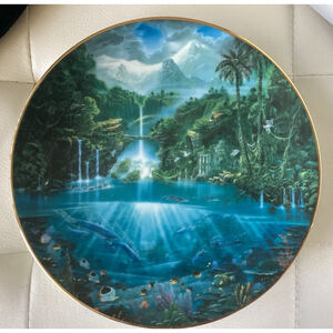 Sanctuary Of The Dolphin Enchanted Seascapes 93' Hamilton Collection Plate 260F